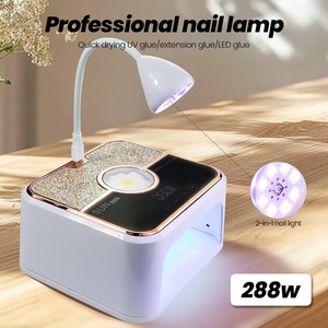 Nouvelle lampe UV LED rechargeable pour le séchage et le durcissement des ongles, avec construction métallique, pour usage domestique, séchage rapide, coffret cadeau pour mains noircies - Product Image 1