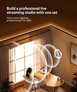 Feixiang F5 Support de Lumière d'Appoint <span class=keywords><strong>YouTube</strong></span>/TikTok - 10W, Largeur 55-92cm, Pliable, Portable, Température de Couleur Réglable 3000-6500K, Alimentation USB - Product Image 2