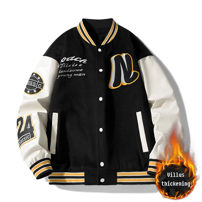 Hot Baseball Jacket Men Uniform Spring Embroidery Clothes Spring Casual Early Spring Men's Jacket Plus Size Jackets For Men 2022