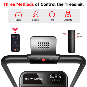 YPOO Incline Foldable <strong>Walking</strong> <strong>Pad</strong> with Handle Bar <strong>Walking</strong> <strong>Pad</strong> Foldable Wireless Folding Treadmill 2 in 1 with Remote Control - Product Image 6