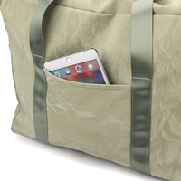 Sac de voyage durable grande capacité avec pochette pour trolley, sangle de bagage, imperméable, pour la gym, le sport, le week-end, sac de sport, sac de nuit, sac à main