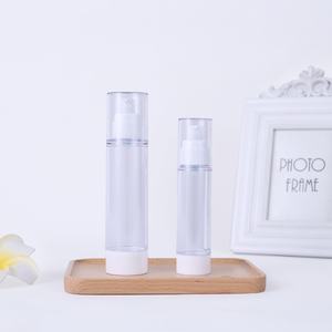 Botella de Plástico AS Vacía con Bomba Airless de 15 ml para Cuidado de la Piel, Botella de Spray Airless Transparente Portátil para Viajes, Envase para Lociones y Emulsiones - Product Image 6