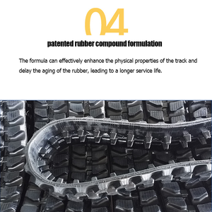 맞춤형 소형 고무 트랙 유압 굴삭기 트랙 신발 새로운 ISO9001 인증 건설 기계 부품 - Product Image 5