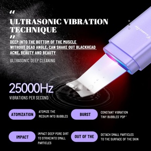 Nettoyeur facial ultrasonique de qualité supérieure, étanche, pour un nettoyage en profondeur des pores, spatule pour éliminer les points noirs - Product Image 5