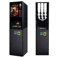Distributeur automatique de café commercial électrique entièrement automatique à monnayeur avec distribution automatique de gobelets