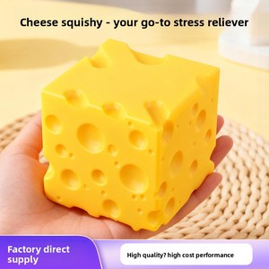 Squeeze Stress Relief Toy 11cm Extra Large Cheese Slow <b>Rebound</b> Flour Stress Relief - Product Image 1