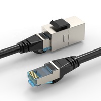 Adaptador Linkwylan RJ45 Cat 5E Keystone Tipo Acoplador en línea Extensión de cable de red FTP para piezas de Telecomunicaciones