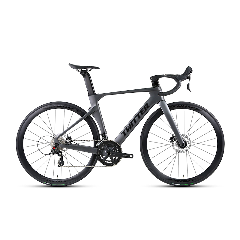 ツイッターロードバイクカーボン自転車R10ディスクブレーキRS24