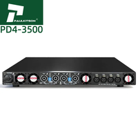 Paulkitson SiC Amplifikatör PD43500 4 Kanal Subwoofer Ses Amplifikatörü 2ohm 4X7800W 1U Profesyonel D Sınıfı Ses Güç Amplifikatörü