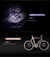 Horloge à bascule mécanique personnalisée en forme de vélo, horloge de table créative en forme de vélo, horloge rétro en forme de vélo