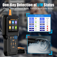 Escáner OBD2 HUMZOR NC610 12V 24V, Herramienta de Diagnóstico de Fallas para Automóviles y Camiones Pesados, Lector de Códigos de Motor 2 en 1, Datos en Tiempo Real J1939