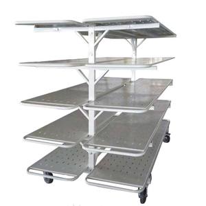 בשימוש על ידי מפעלי בגדים דו צדדי חמש שכבות גיליון ברזל מסגרת בד אורן מתלה בד רופף מכונית אריזה עגלת חלוקה - Product Image 1