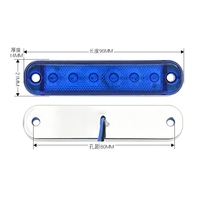 Feux de position latéraux LED pour remorque de camion, ambre, bleu, blanc, rouge, vert, 12V, étanches pour fourgonnette