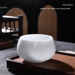 Tasse Maîtresse en Céramique, Tasse <span class=keywords><strong>de</strong></span> Dégustation <span class=keywords><strong>de</strong></span> Thé en Porcelaine Blanche, Usage Domestique, Gravure Personnalisée du Nom, Cadeau, Origine Dehua, Style Chinois - Product Image 6