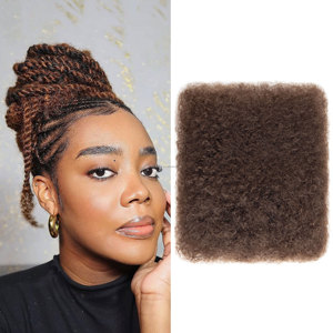 Vendita calda Meche Naturelle Kinky Afro naturale stoppino simil vergine <span class=keywords><strong>capelli</strong></span> crespi Afro <span class=keywords><strong>ciuffo</strong></span> <span class=keywords><strong>capelli</strong></span> sintetici alla rinfusa per Locs - Product Image 1