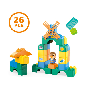 Набор из 26 пластиковых строительных блоков - Product Image 1