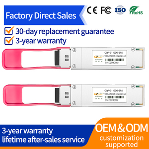 Ytopto QSFP28รับส่งสัญญาณ ER4 100กรัมโมดูลตัวรับส่งสัญญาณ SMF 1310nm LC FTTH ระยะทาง40กม. ใช้สำหรับศูนย์ข้อมูลมาตรฐาน CE FCC ROHS - Product Image 3