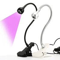 UV-LED-Licht, kleines UV-Licht für Gel-Nägel USB-Eingang UV-Lampe Blitzlicht mit Leuchten und Schwanenhals-Mini-Nagel lampe