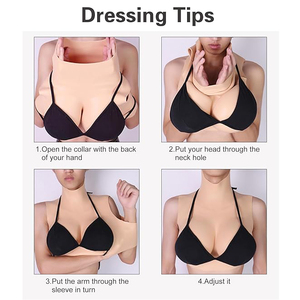 Hoge Kraag Crossdresser Borstplaat Siliconen Filler Borstimplantaten - Product Image 6