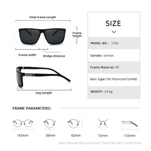 Lunettes de soleil polarisées Greyjack pour hommes, sport, pêche en plein air, photochromiques, vision nocturne, protection UV400, monture PC, verres TAC - Product Image 4