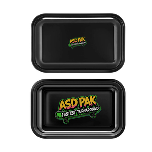 Plateau à rouler en fer blanc brillant personnalisé pour accessoires de tabac et herbes, vente en gros - Product Image 2