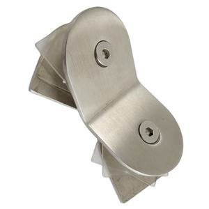 <span class=keywords><strong>Manchon</strong></span> sur le mur clip conception personnalisée réglable en acier inoxydable 90 degrés pince de support d'angle en verre - Product Image 5