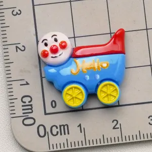 Hot Selling Flatback Cartoon Train Charm Resin Accessories For Scrapbooking Embellishment Cream Glue Phone Case Handmade DIY