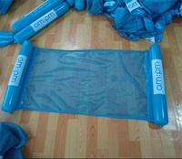 Hamac gonflable d'eau de flotteurs de maille piscine d'été natation loisirs hamac flottant de salon