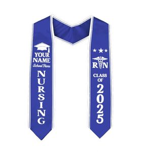 Conjunto de Estola de Graduación Personalizada Clase de 2025 - Accesorios Personalizados para Banda y Birrete de Graduación - Product Image 3