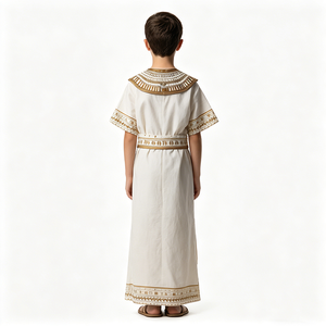 Disfraz de Rey Egipcio para Niños, Túnica Blanca de Poliéster para Mardi Gras, Fiestas, Actuaciones, TV y Cine - Product Image 2
