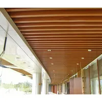 Materiale design in alluminio soffitto quadrato a forma di caffè lungo