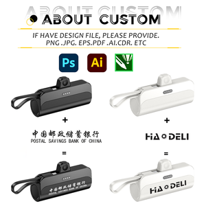 IDEA GIFT Vente en gros de mini batteries externes personnalisées 5000mAh Type-C avec impression sérigraphique, cadeau promotionnel tendance, chargeurs portables d'extérieur - Product Image 3