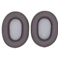 Coussinets d'oreille en cuir protéiné, remplacement pour casque sans fil Sony MDR-1RBT MDR1R, coussinets d'oreille en mousse à mémoire de forme souple