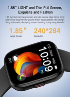 Montre connectée de fitness tendance avec charge magnétique, moniteur de sommeil et de fréquence cardiaque, tracker d'activité, étanche IPX8, jusqu'à 7 jours d'autonomie de la batterie