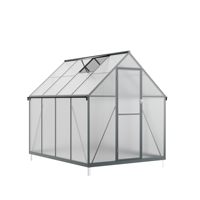 Feuille de toiture légère en polycarbonate Matériau transparent pour serre Assemblage facile pour abri de voiture extérieur avec cadre en métal