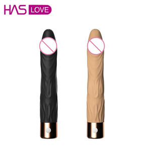 HAS LOVE Vibromasseur en silicone imperméable de haute qualité pour femmes, jouet sexuel avec recharge USB et utilisation autonome - Product Image 1