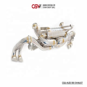 Silencieux d'échappement Growling Sound avec soupapes à vide pour <span class=keywords><strong>Audi</strong></span> <span class=keywords><strong>R8</strong></span> V10 5.2 <span class=keywords><strong>Plus</strong></span> année 2017-2019 Catback - Product Image 5