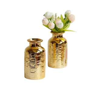 Centres de table de mariage Vases à fleurs pour décoration de table de mariage et fournitures Vases en métal de bureau pour décoration de la maison - Product Image 1