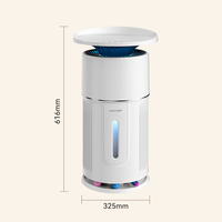 Purificateur d'air HEPA H13 360 pour l'élimination des odeurs de cheveux, contrôle intelligent WiFi, filtre lavable, fonctionnement silencieux, adapté aux animaux domestiques