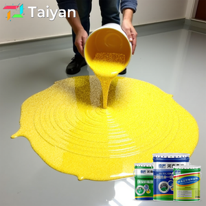 Peinture époxy auto-nivelante effet marbre pour revêtement de <span class=keywords><strong>sol</strong></span> intérieur en <span class=keywords><strong>béton</strong></span> avec <span class=keywords><strong>vernis</strong></span> liquide coloré au sable - Product Image 2