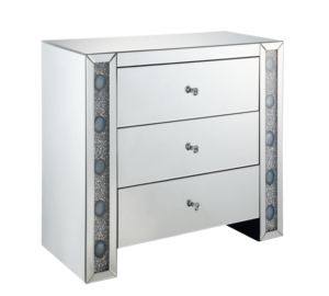 Modern Wooden Nightstand with Storage and 3 Drawers - Product Image 1