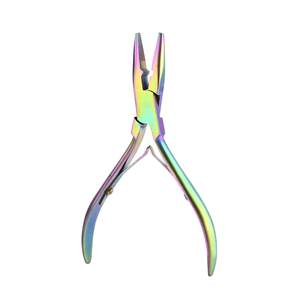 Kit professionnel de pose d'extensions capillaires en acier inoxydable : aiguille à boucle, crochet de tirage, enfileur, pince à micro-anneaux pour usage domestique - Product Image 2