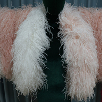 Plumes d'autruche teintées ultra-denses de la marque Xinyuling, bandes de boa en plumes d'autruche à 20 couches, longueur 1m/2m, décorations de Noël