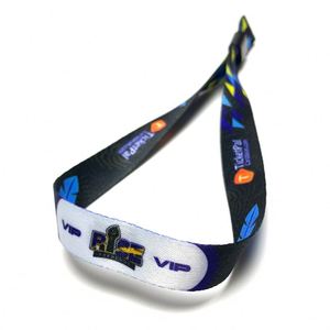 Pulseras de Tela Personalizadas para Festivales, Sublimadas, sin Efectivo, para Entradas a Eventos sin Pedido Mínimo - Product Image 4