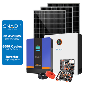Snadi 10KW hoàn thành năng lượng mặt trời hệ thống 10KVA năng lượng mặt trời hệ thống điện 5KW năng lượng mặt trời hệ thống cho nhà tắt lưới toàn bộ - Product Image 2