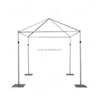 Support de toile de fond carré pour Chuppah, système de tuyaux et de drapés pour Chuppah, support de drapés pour mariage et fête