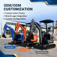 Mini-excavatrice Kubota de 1,8 tonne avec accessoires polyvalents, équipement de construction compact fiable pour l'aménagement paysager et le creusement de fossés
