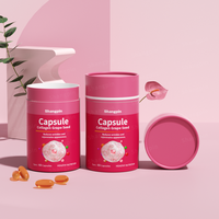 Emballage de capsules de collagène pour compléments alimentaires écologiques et recyclables, tube en papier kraft vide pour pilules et liquides