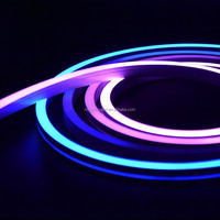 Bande lumineuse LED néon en silicone SMD 3535RGB 8W/m, étanche IP67, couleur personnalisable, découpe possible à 1cm/2.5cm, certifiée CE ROHS