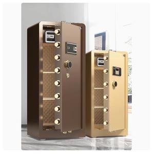 Dingfa <b>Safe</b> 1.5m Fingerprint Password <b>Safe</b> Fireproof <b>Large</b> Capacity Standing Type Modern Anti Theft Home Office Use - Product Image 1